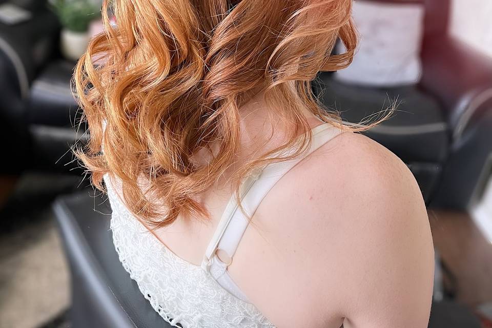 Bridal updo