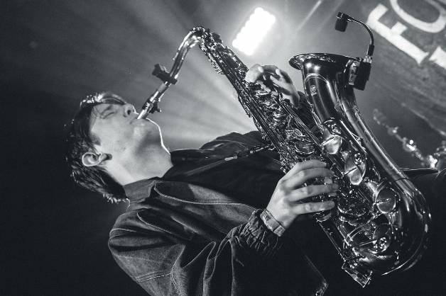 On-stage action shot