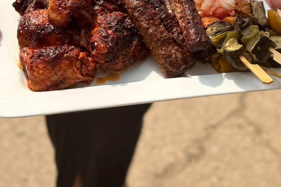 BBQ sharing platter