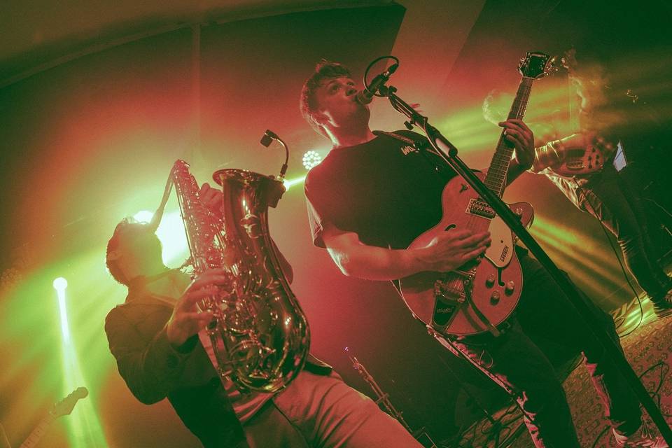 On-stage action shot