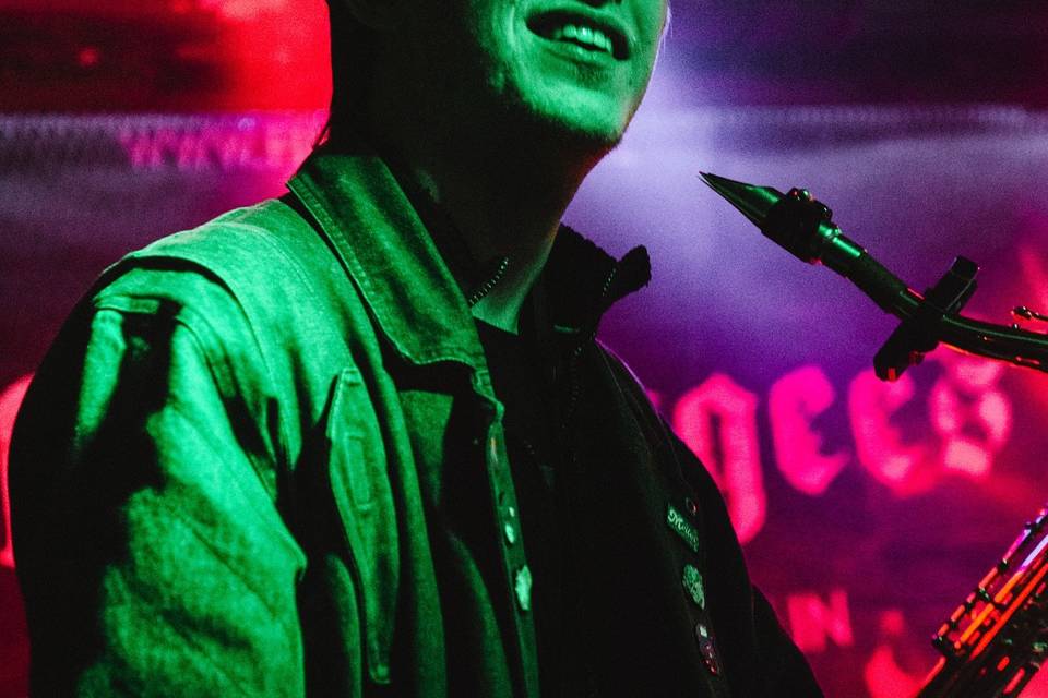 On-stage action shot