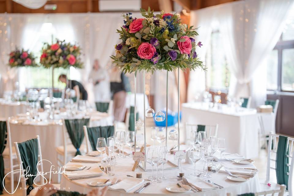 Tall floral centrepiece