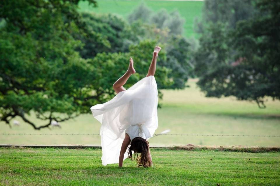 Cartwheels on the lawns