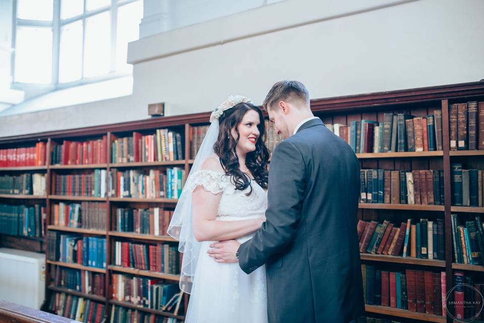 Library wedding