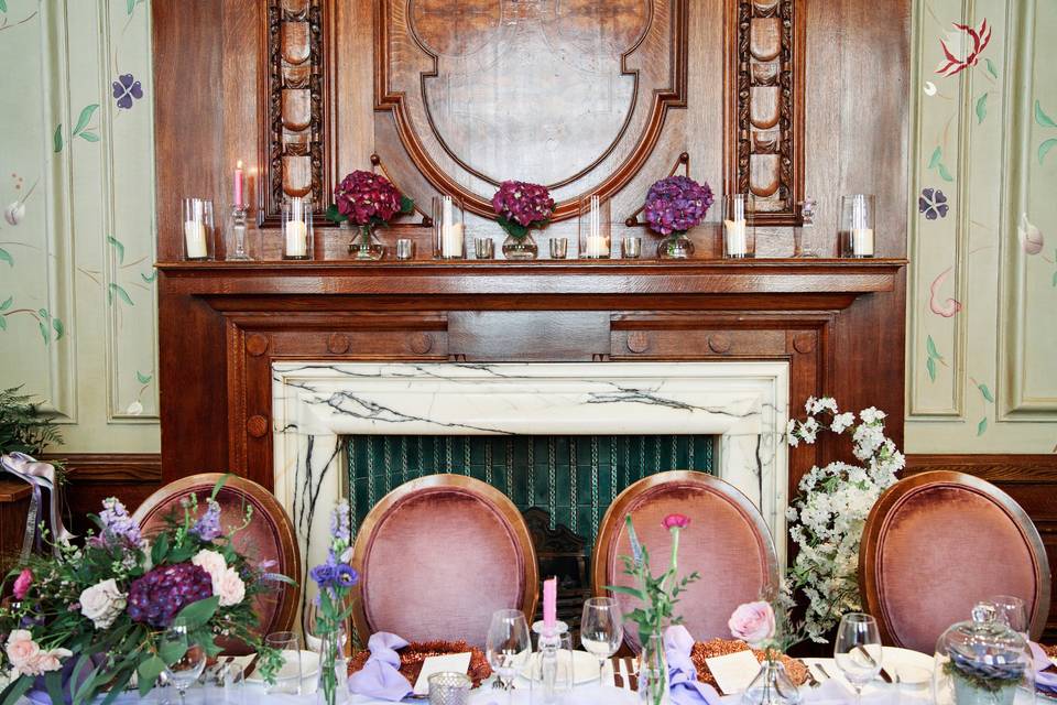Fireplace in Eden room