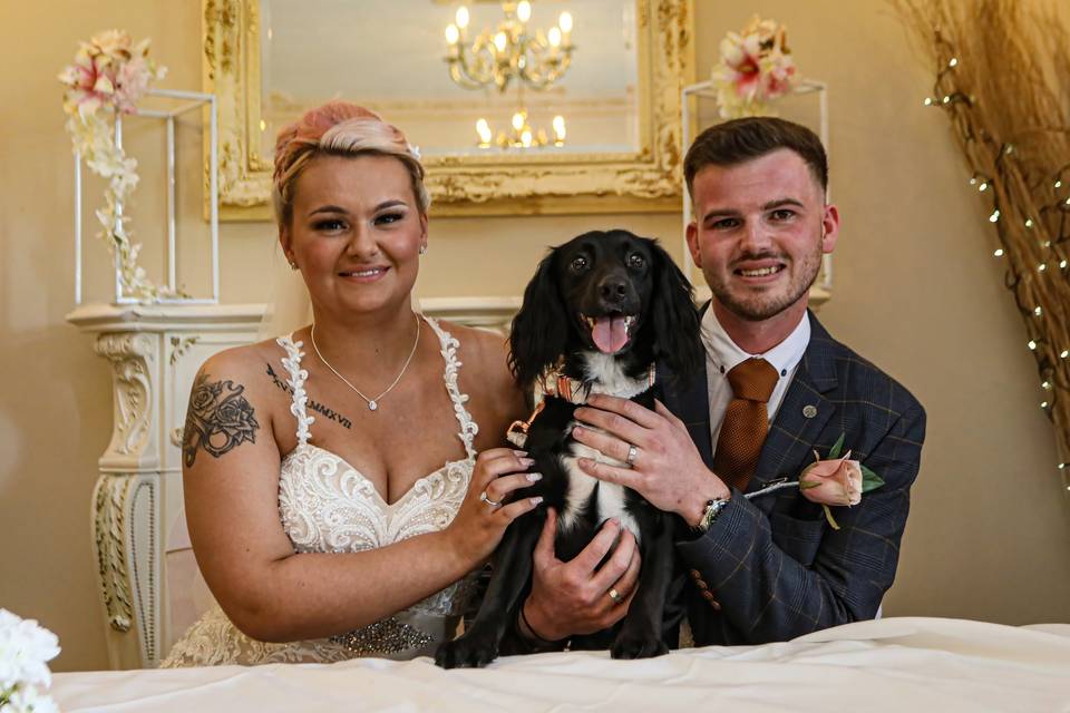 Newly Weds and their best mate