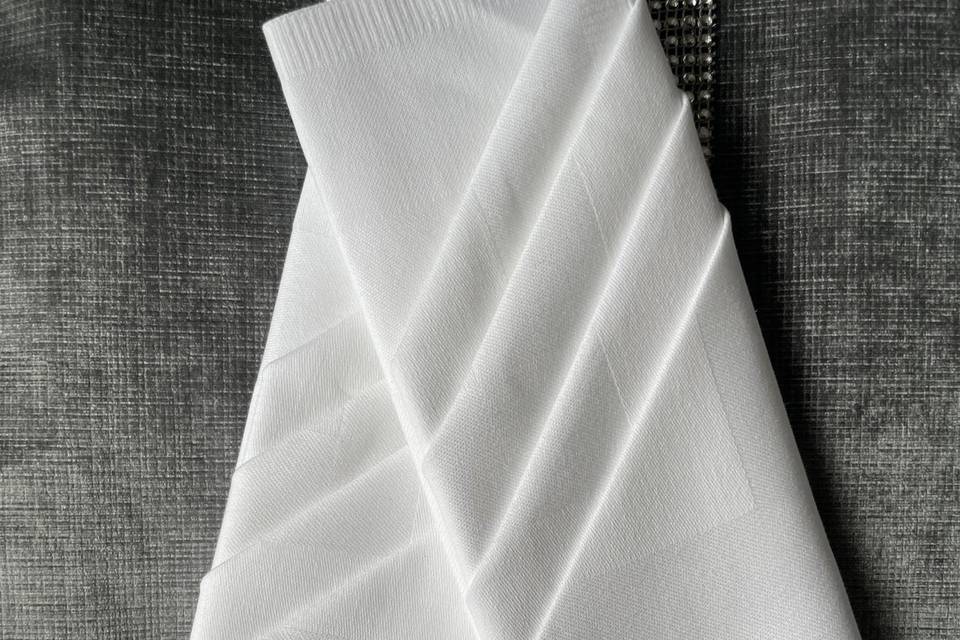 Fan folded napkin