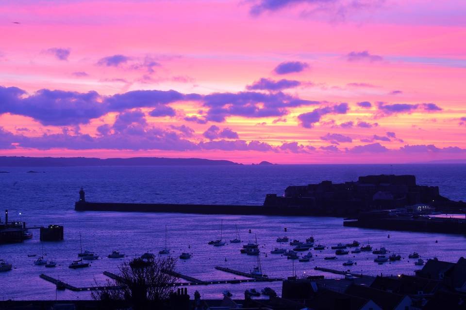 View from the Seaview bedrooms