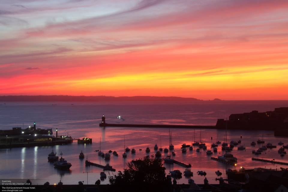 View from the Seaview bedrooms