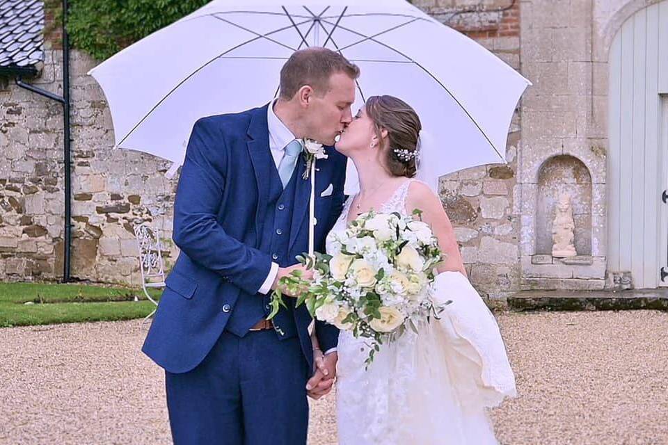 Just married together