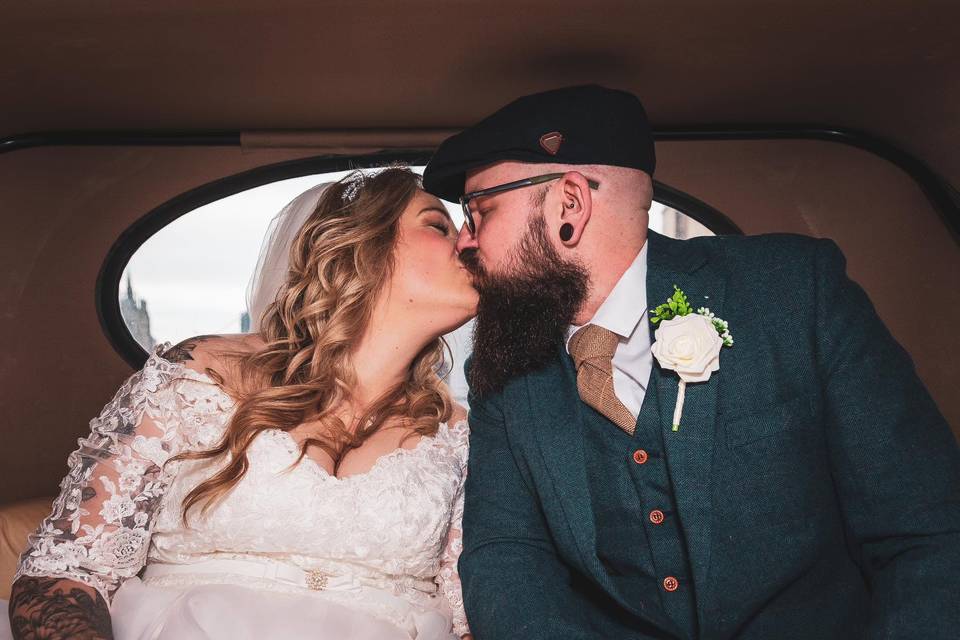 The first married kiss