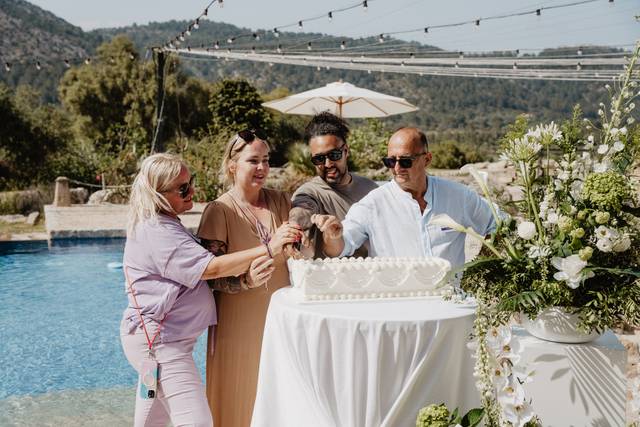 Luxury wedding celebration in