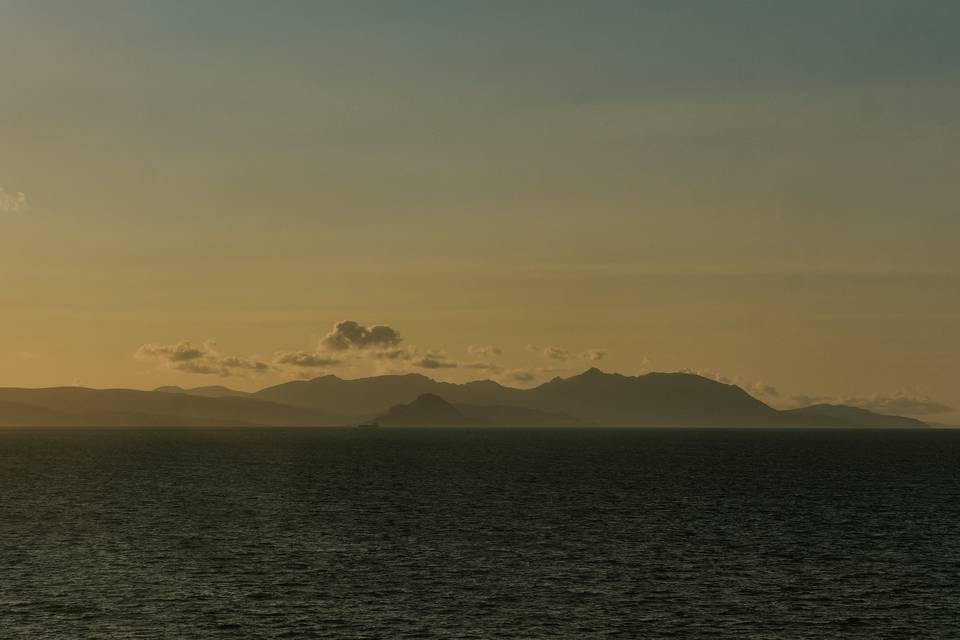 Views to the Isle of Arran