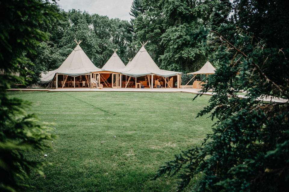 Tipis at Whatton House