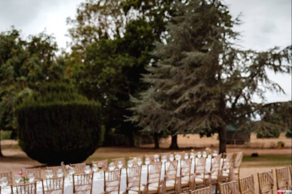 Outside wedding