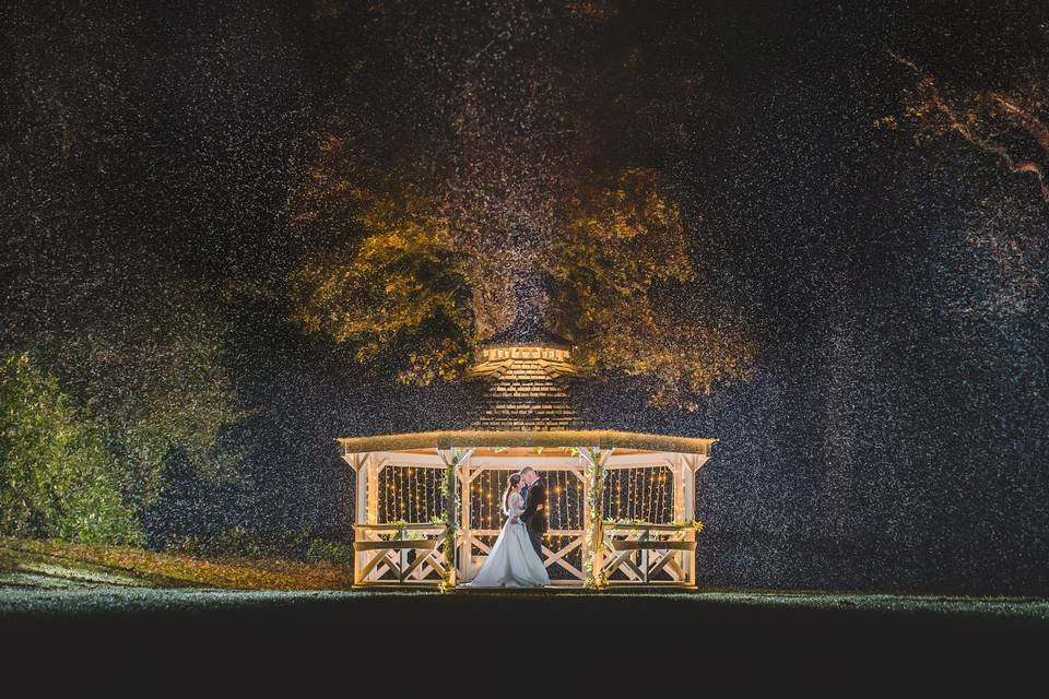 Gazebo at night