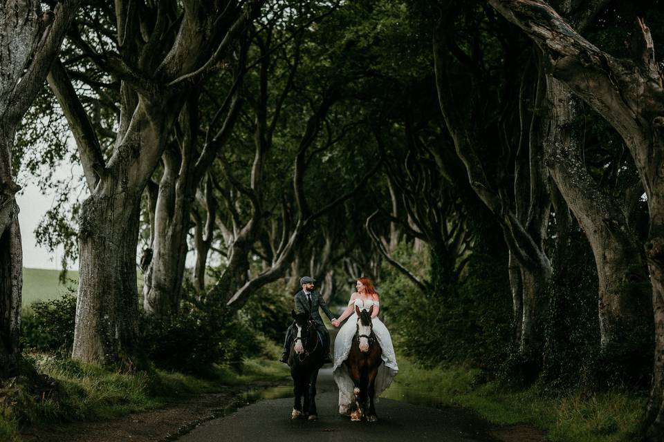 Dark Hedges Elopement