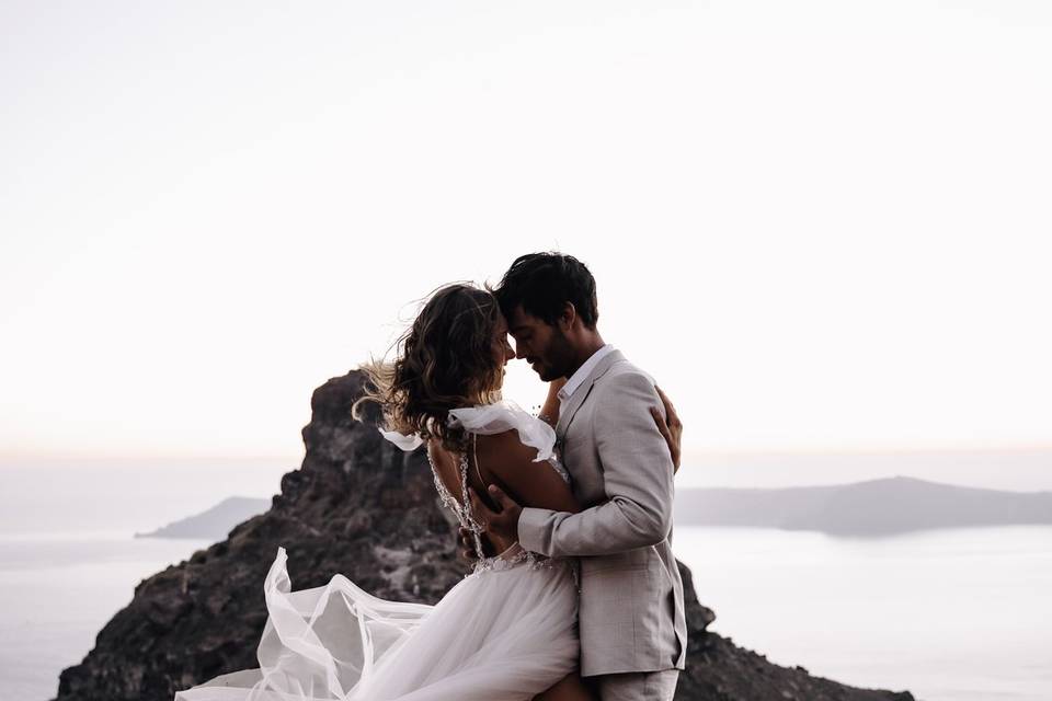 Santorini Elopement