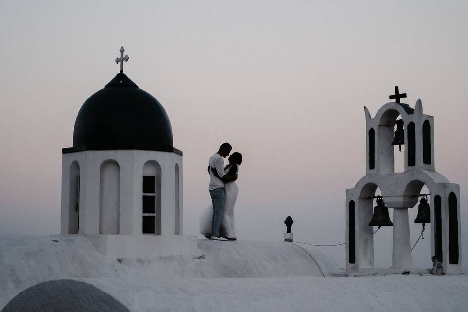 Santorini Elopement