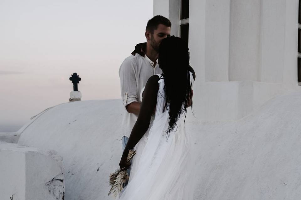 Santorini Sunrise elopement