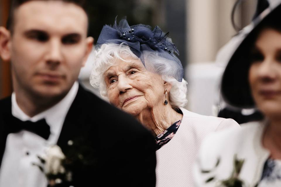 Nan during ceremony