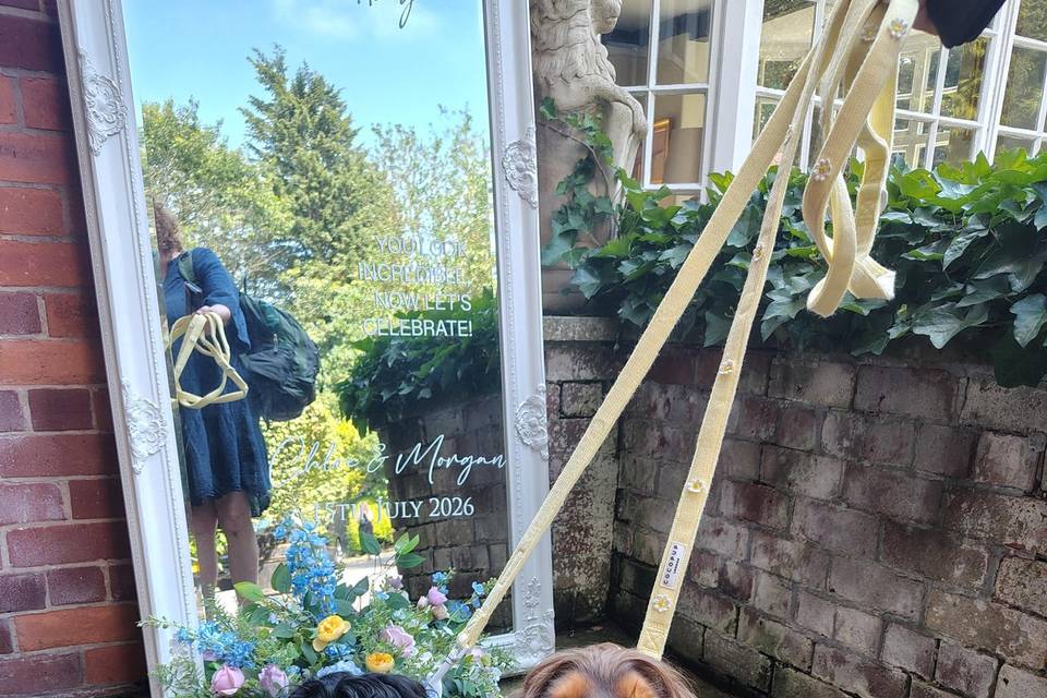 Lola and Winnie ring bearers