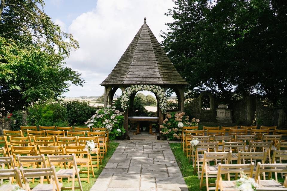 Godric's Garden gazebo