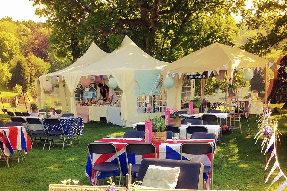 Fawley steam fair tea room