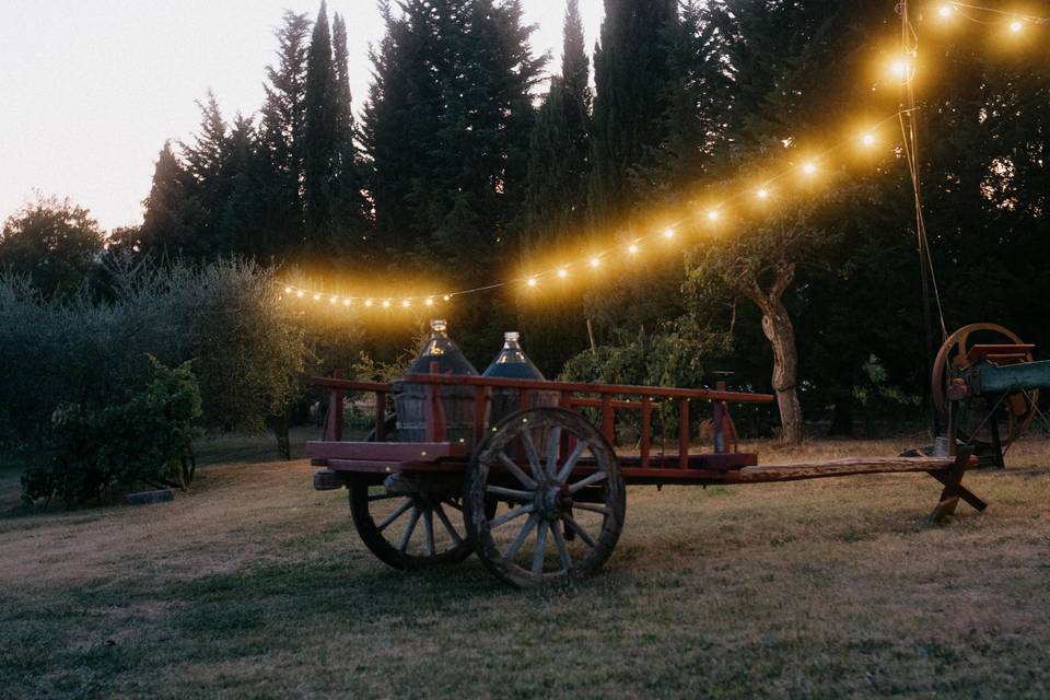 Carts in the fields