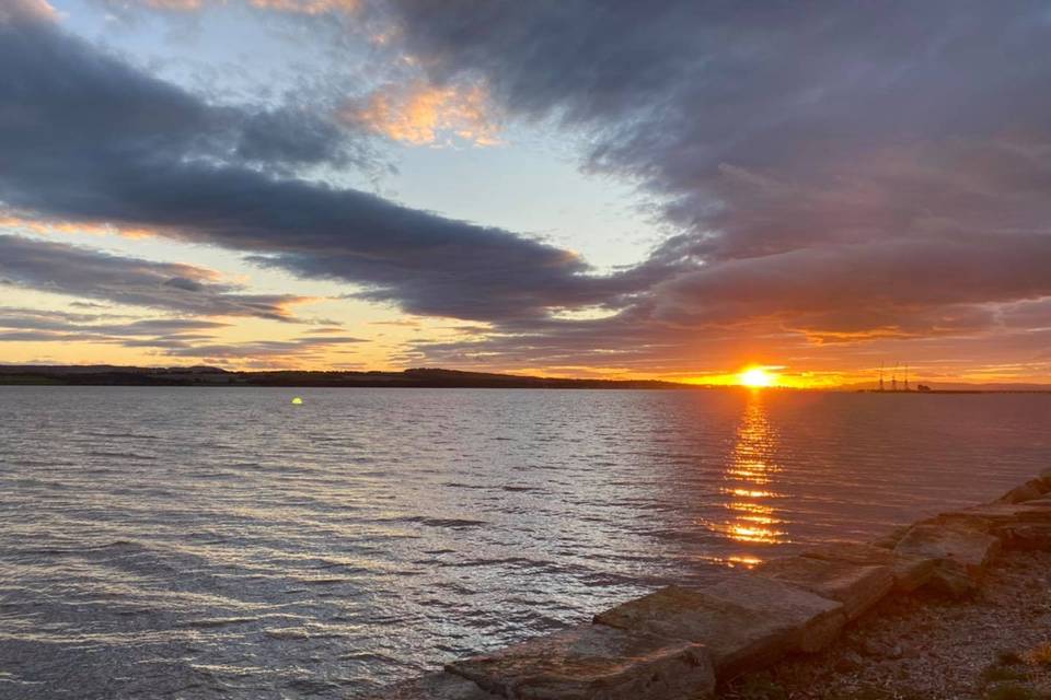 Charlestown Harbour at sunset