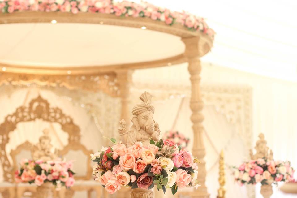 Mandap in the pavilion