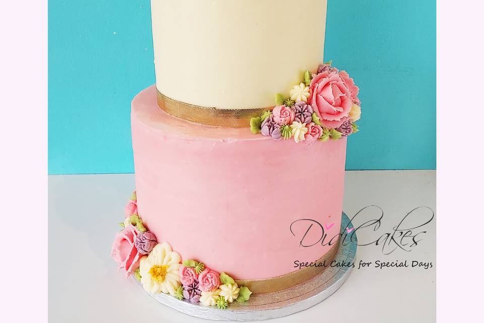 Piped Pastel Flowers