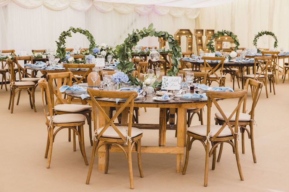 Rustic marquee