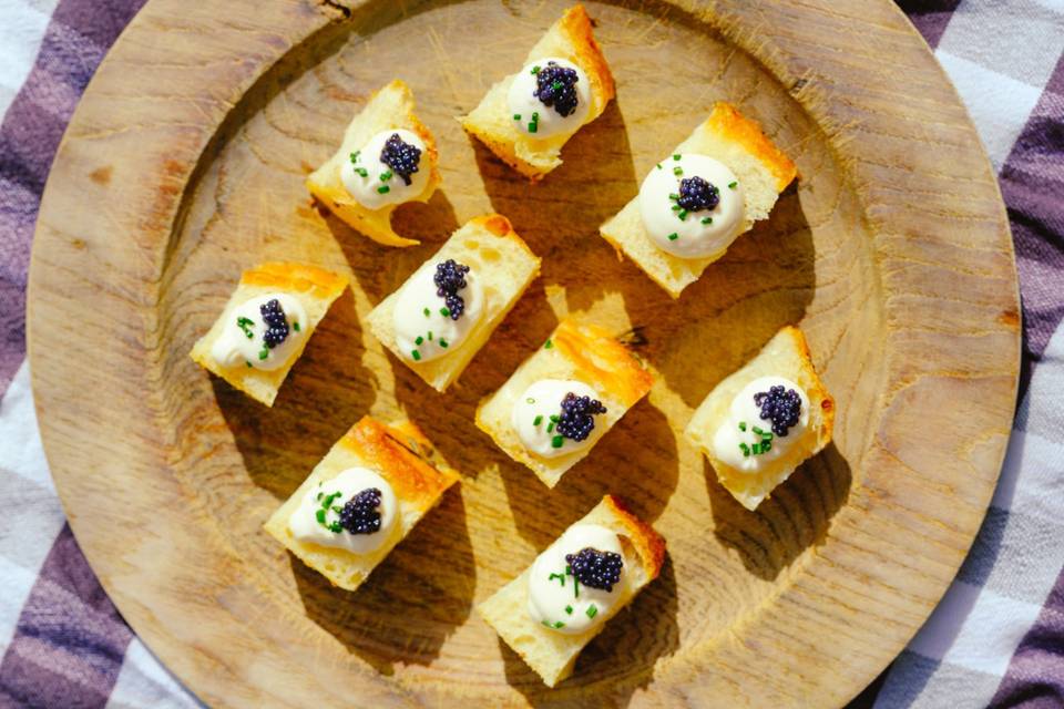 Focaccia canapé