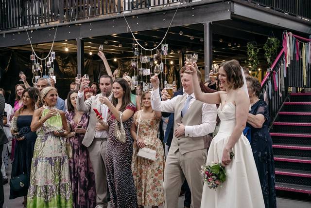 Cheers to the happy couple