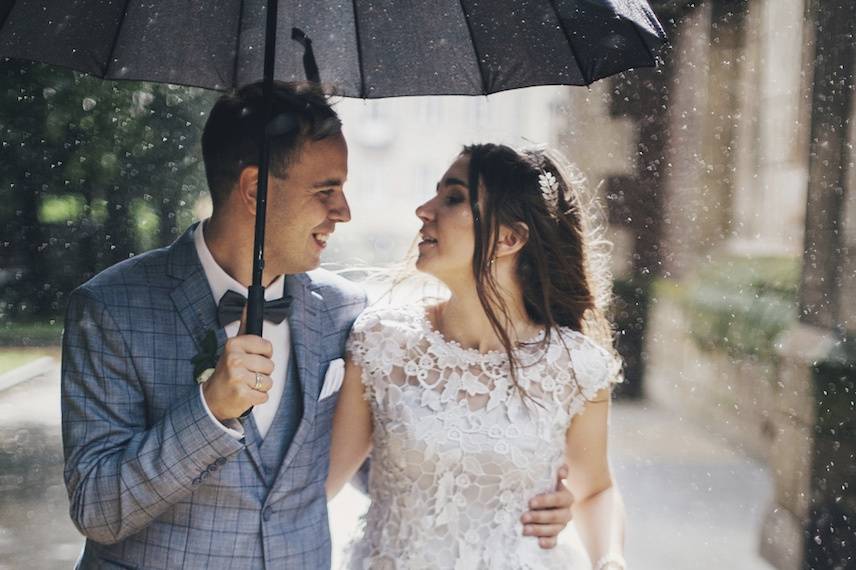 Rainy Day Wedding!