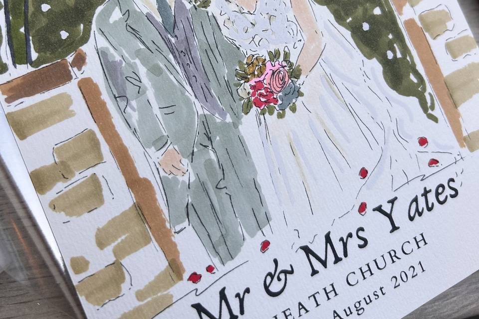 Wedding Illustration A5