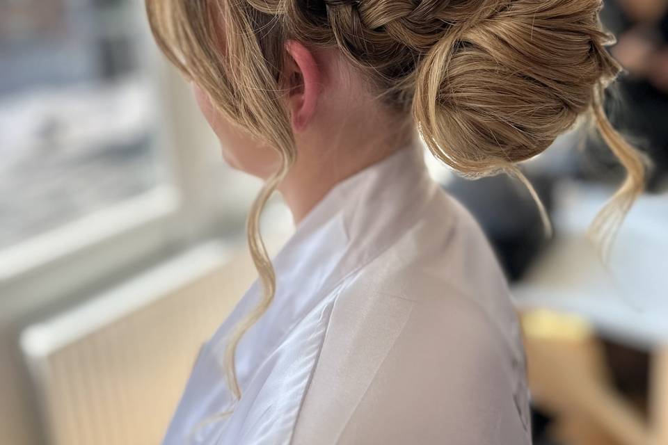 Bridal updo