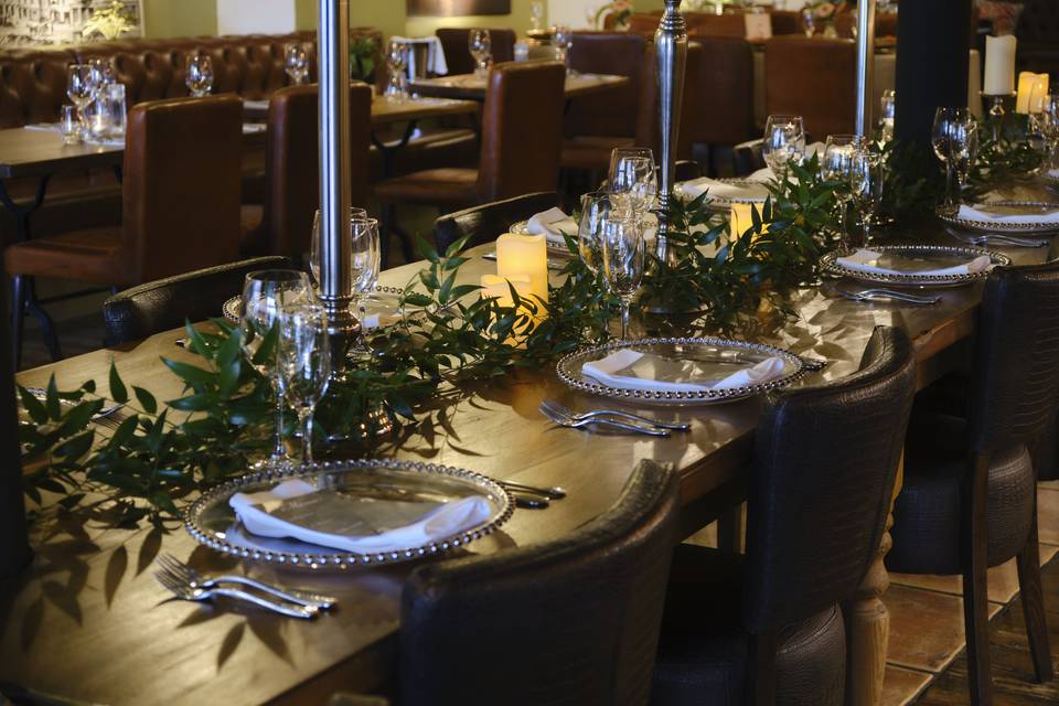 Main bespoke long table