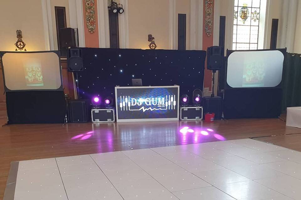 DJ area and dance floor