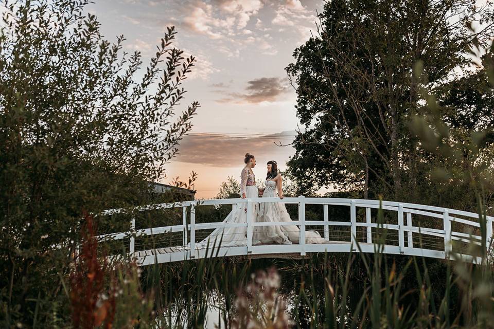 Bridge sunset