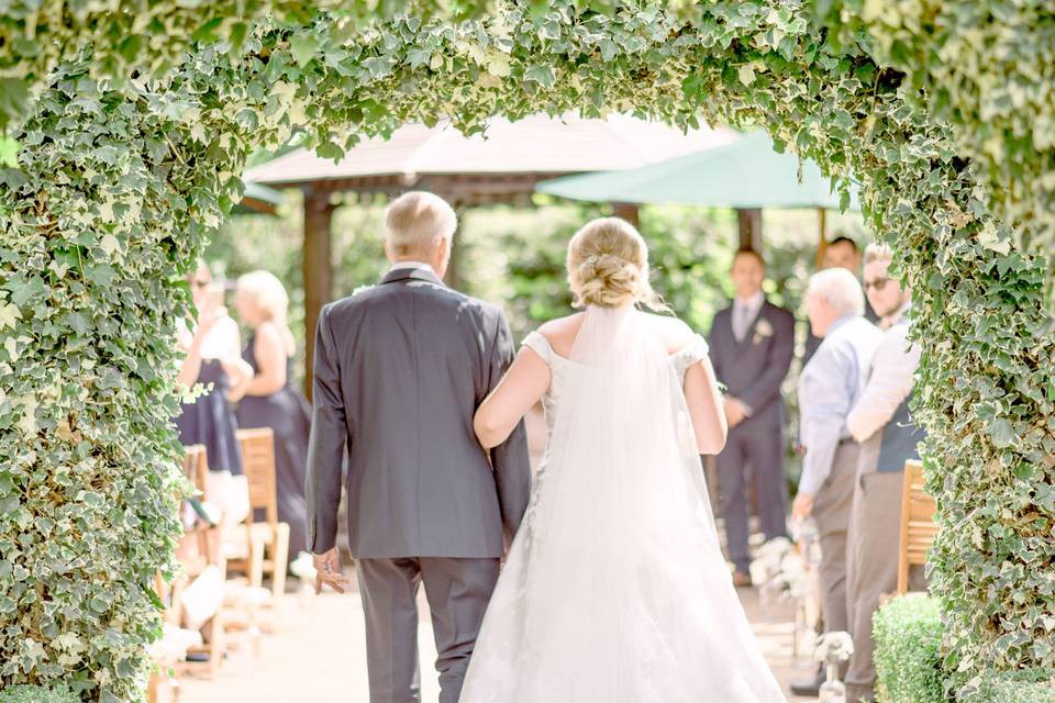 Walking down the aisle