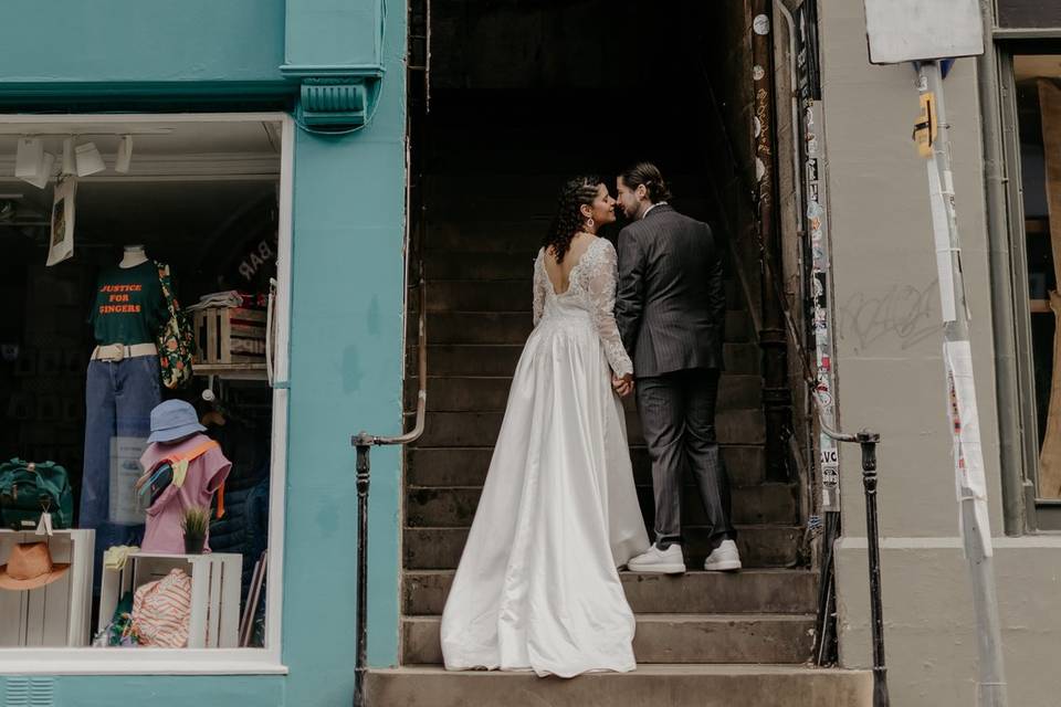 Elopement day in Edinburgh
