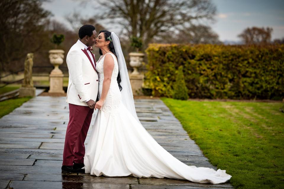 Couple at lartington hall