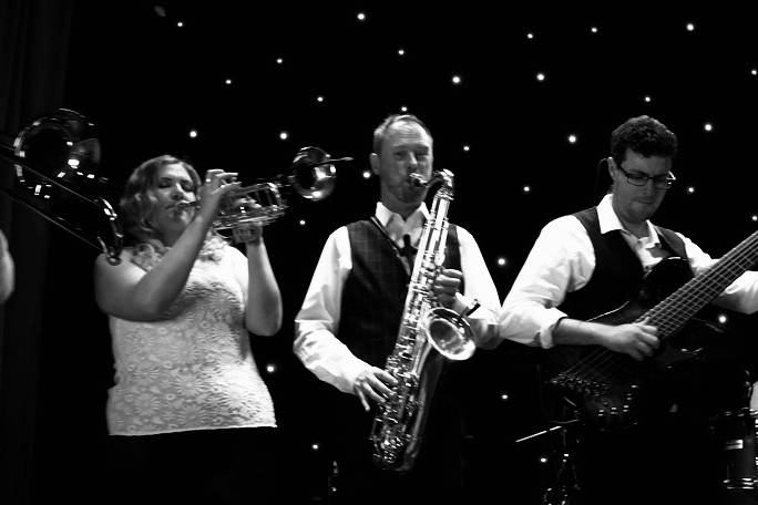 Live shot of the horns