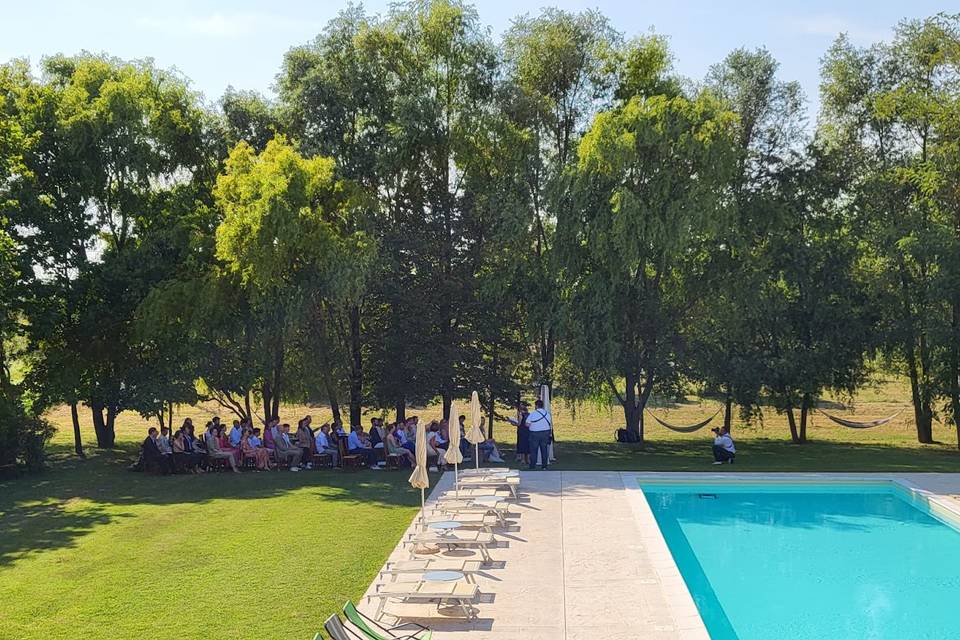 Pool wedding