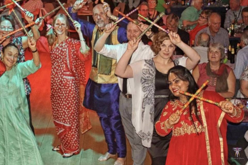 Guests enjoy Bollywood dance.