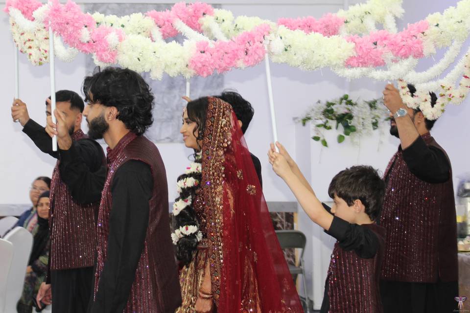 Mehndi Night Bride Entrance.