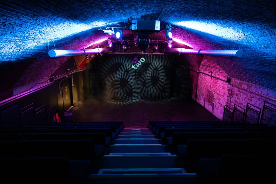 The theatre with seating bank