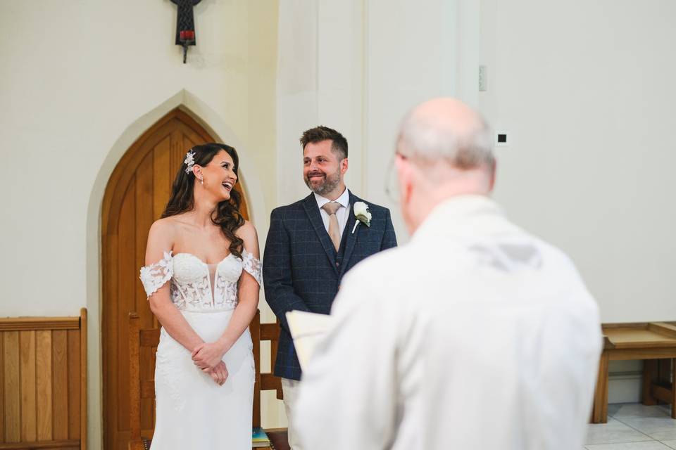 Patrycja & Ian church